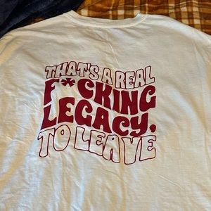 Taylor Swift Quote / Aerie oversized boyfriend shirt